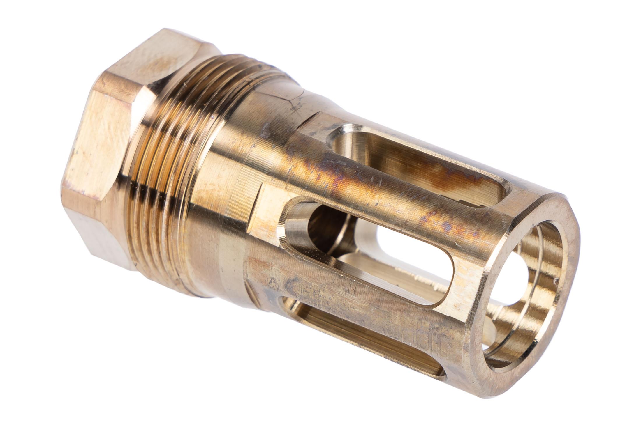 Evolve Weapons Systems Integrated Drive Flash Hider - Plan B - 1/2x28 - Long - Heat Treated